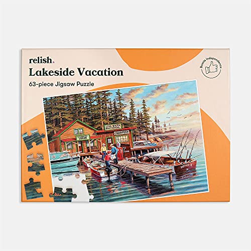 Relish 63 Teile Puzzle ‘Lakeside Vacation’ | für Senioren mit Demenz & Alzheimer - 7