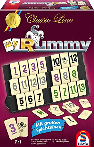Schmidt Spiele - MyRummy (ähnlich Rummikub) mit großen Spielsteinen
