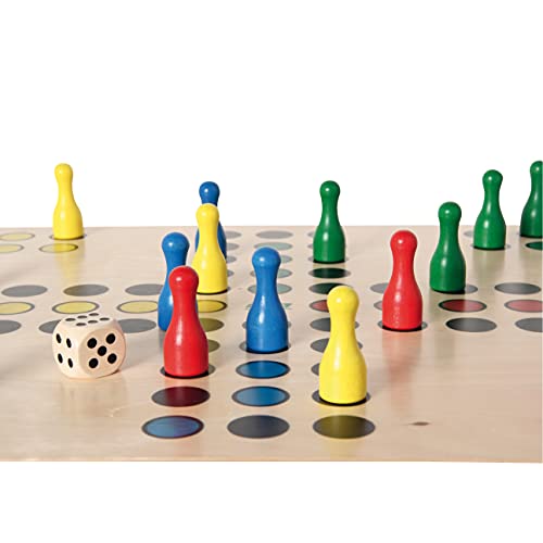 Bartl Brettspiel Ludo groß aus Holz XXL Format - 2