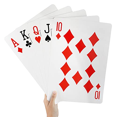 52 Jumbo Spielkarten mit 2 Joker (37 x 26cm)