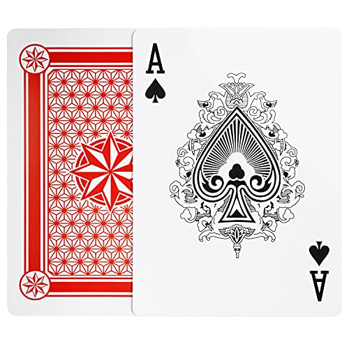 52 Jumbo Spielkarten mit 2 Joker (37 x 26cm) - 4