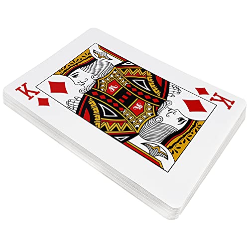 52 Jumbo Spielkarten mit 2 Joker (37 x 26cm) - 6