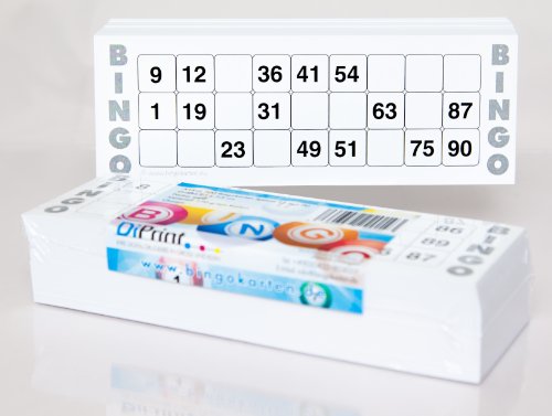 200 große Bingokarten für Senioren, 15 aus 90 Zahlen